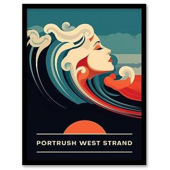 Portrush West Shorewave – The Woman of the Waves Poster