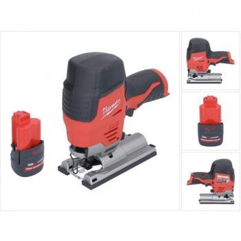 Milwaukee M12 JS-251 Seghetto a Batteria 12V + 1x Bateria 2,5Ah (Caricabatterie Non Incluso)