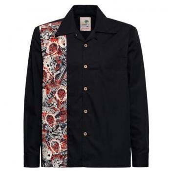 Camisa Hawaiana de Manga Larga para Hombre