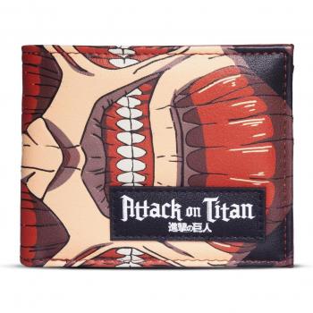 Monedero Attack on Titan Bifold con Parche Gráfico