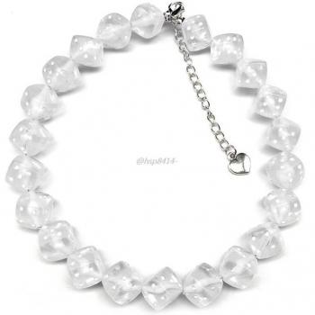 Colorful Acrylic Stretch Choker with Dice Beads