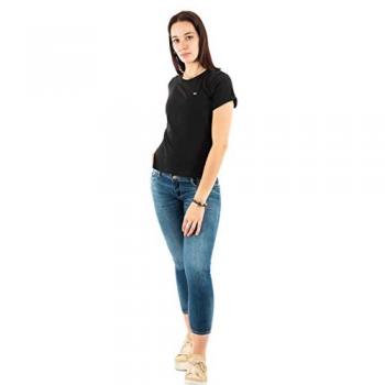 Tommy Jeans Rundhalsshirt »TJW SOFT JERSEY TEE«, mit Tommy Jeans Logo-Flag auf der Brust  Black Black