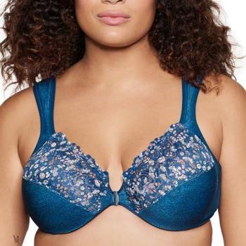 Glamorise Women's Blue Wonderwire Bra
