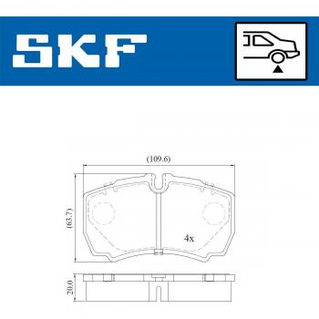 SKF VKBP 90200 disc brake pads