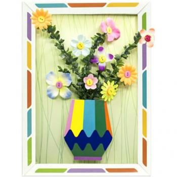 Creative Felt Button Flower Craft Kit for Children