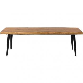 Banco de comedor de madera 120cm marrón