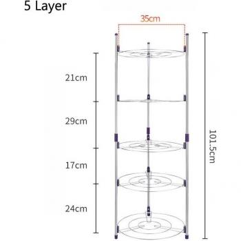 2/3/5 Tier Frying Pan Organizer Stand