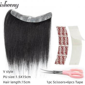 Remy Hairline Frontal 2x16 M con Pelo Corto PU Fino