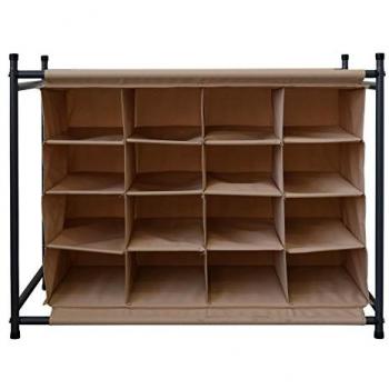 Organizer portascarpe 16 tasche in tessuto