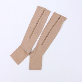 Ladies Compression Socks Knee High Open Toe