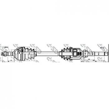 Peugeot GSP Drive Shaft 210143 – Standard Version