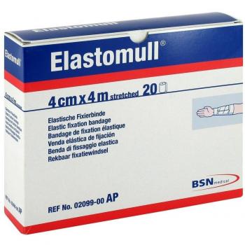 Elastomull 4 cm x 4 m 2099 elastische Fixierungsbinde, 20 Stück