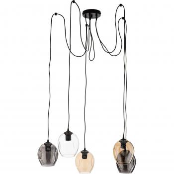Starla Clear Glass 5-Bulb Ceiling Light