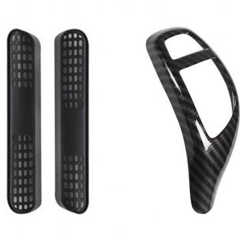 2Pcs A/C Vent Cover for Rear Seat with Gear Shift Knob Cover