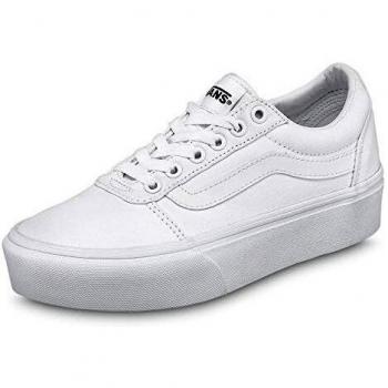 Ward Platform di Vans: scarpa donna in canvas bianco, 36 EU