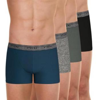 Ecopack Vert Boxers Hommes – Lot 4 en Coton
