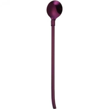Rainbow Stainless Steel Drinking Straws with Extra Long Spoon