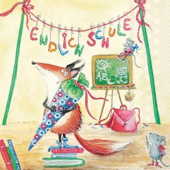 Endlich Schule Papierserviette (20er Pack) – 33 × 33 cm