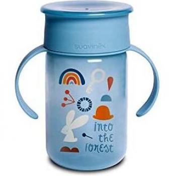 Suavinex 360° training cup with handles Blue 340 ml