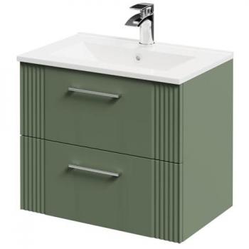 MDF Green 600 mm Minimalist Vanity Unit – Wall Mount