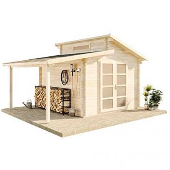 Abri de jardin en bois Alpholz 5x4m toit en pente 40mm 18m²