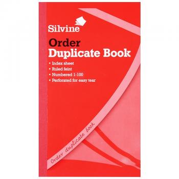 Silvine 400 Seiten Bestellheft rot (6er Pack)