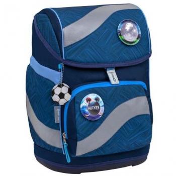 Belmil Schulranzen Smarty Schulranzen Set 5-teilig mit Brustgurt, Hüftgurt Blue Motion