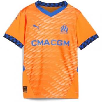 PUMA Kids Olympique De Marseille Third Shirt 2024 2025 Orange 11-12 Years