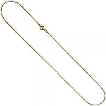 Sterling‑Silber Kette „Venezia“ 45 cm – gold vergoldet