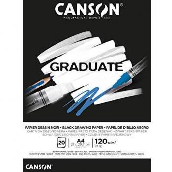 CANSON Graduate Extra Black Zeichenblock A4
