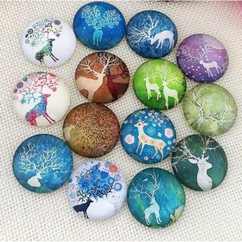12mm Gem Glass Brads