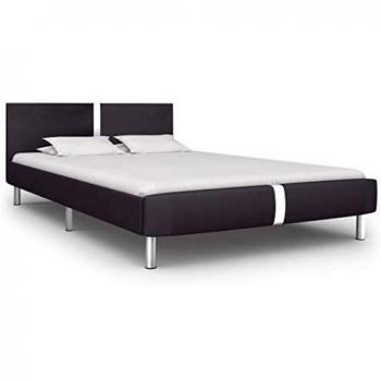 Steel Gray Artificial Fur Bed Frame – 140x200