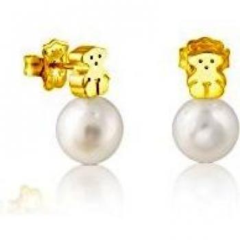 Pendientes TOUS Sweet Dolls oro 18 kt perlas