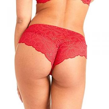 Shorty en dentelle florale Rouge Pomm Poire
