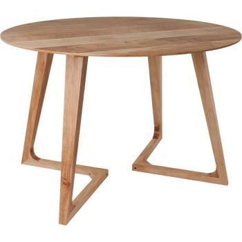 Mesa Redonda Iguana de Madera de Acacia 115 cm