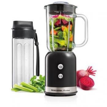Tescoma Präsident 2in1 Smoothie Maker mit Reiseflasche 0,6 L schwarz