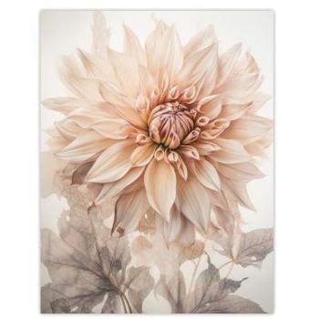 Large Elegant Dahlia Flower Poster