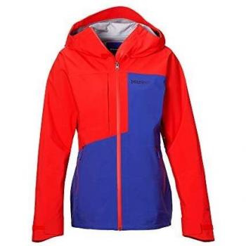 Marmot Damen Hardshelljacke Wm's Huntley, Wasserdicht, Winddicht & Atmungsaktiv, Royal Night/Victory Red, M