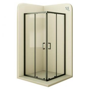 Mampara de Ducha Moments of Glass Diana 75×80×180 cm – Reversible, Puertas Correderas, Cristal Templado Transparente 6