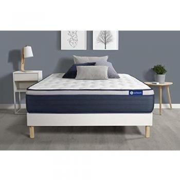 Maxi épaisseur 7zones Confort + sommier KIT Blanc