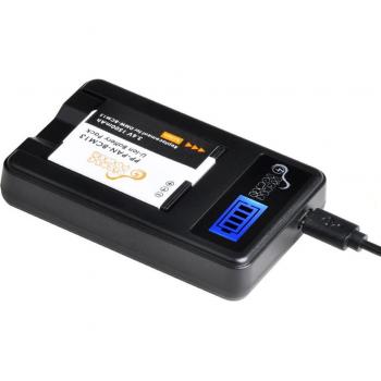 Battery + LCD USB Charger for Panasonic Lumix DMC-TZ37