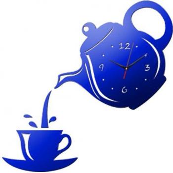 Dekorative 3D Wanduhr Acryl Kaffee Tasse Teekanne