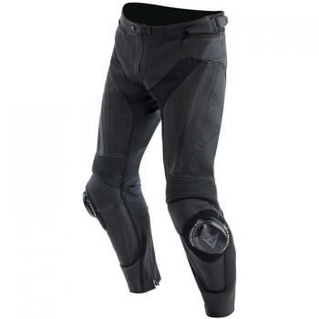 Pantalones de moto de cuero perforado Dainese Delta 4