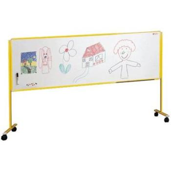 Tableau de classe sur pied 60x200cm en acier vitrifié