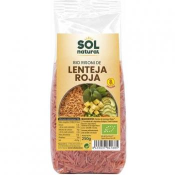 Solnatural Risoni de Lenteja Roja Sin Gluten Ecológico 250g