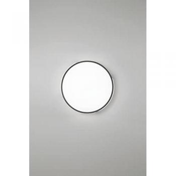 Plafoniera LED PANGEA 22W in metallo nero con funzione CCT 41 cm
