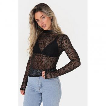Brave Soul Bluse LLT-225HELENA Schwarz Elegante Schnittführung