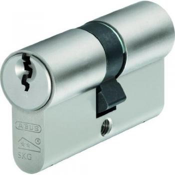 ABUS Euro Double Cylinder Lock, Model Number: E60N, Finish: Nickel Pearl