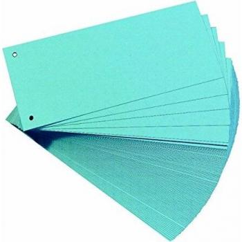 Intercalaires Herlitz A4 105 x 240 mm bleu 100 pièces