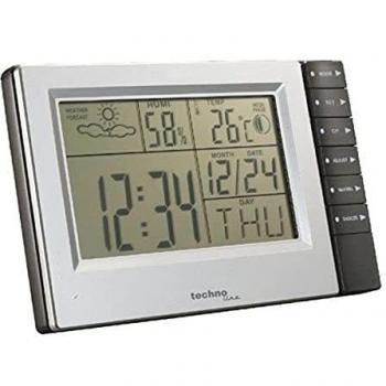 Station Météorologique Technoline WS 9121 en Aluminium Noir et Argent